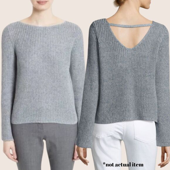 Theory Gray Crew Neck Sweater - Picture 2 of 10